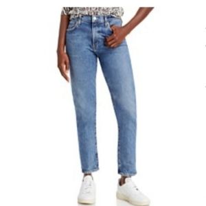 AGOLDE Toni Mid Rise Straight Leg Jeans In Dime